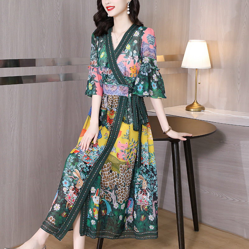 Summer Dress Mid length Fashion Slim