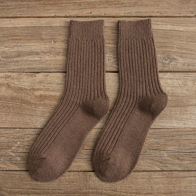 Women's Winter Japanese Solid Color Wool Socks To Keep Warm