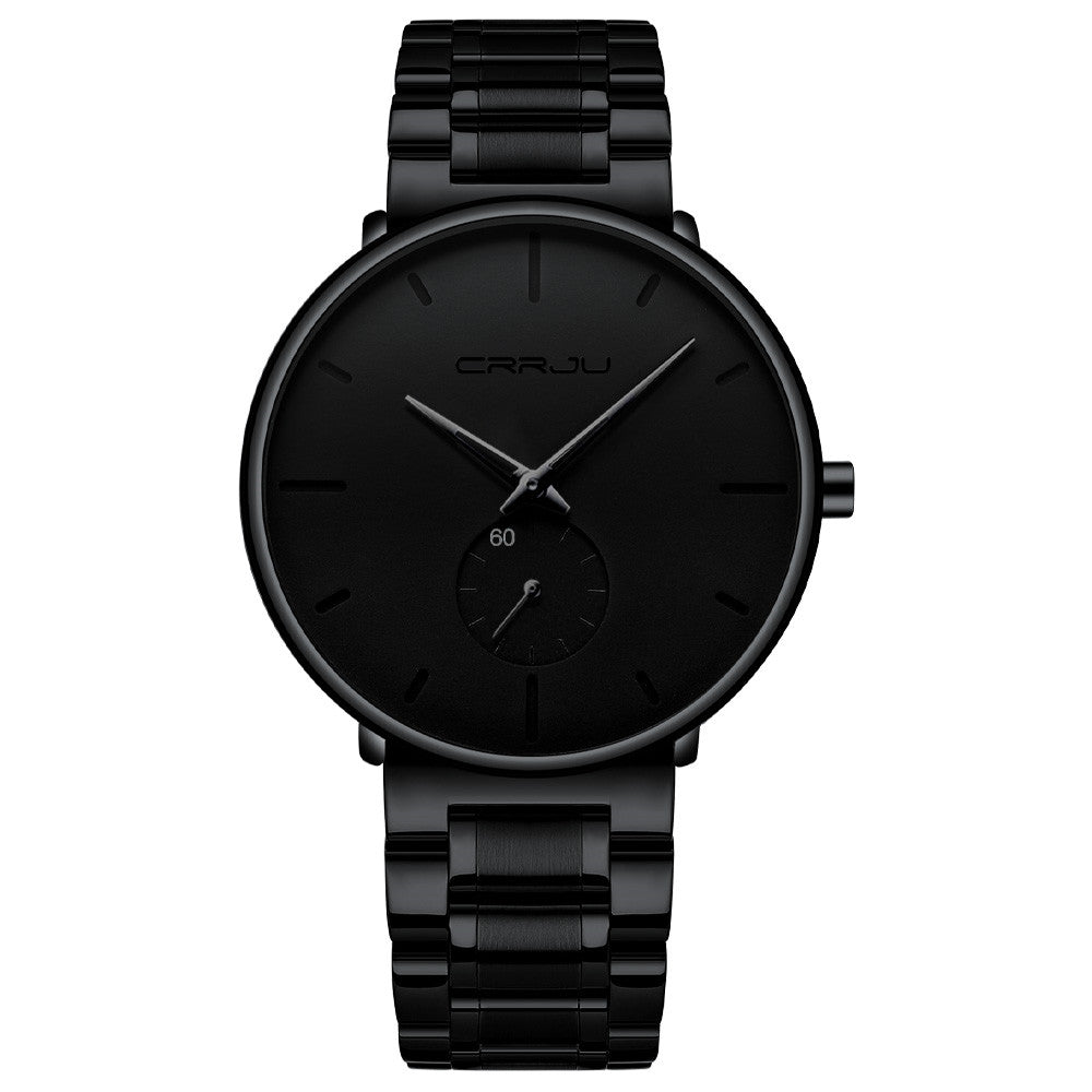 Men's New Steel Band Waterproof Watch Thin