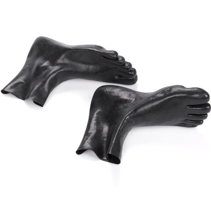 Latex Five-finger Socks Mid-tube To Calf