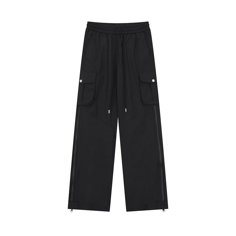 Zipper Edge Strip Sports Overalls Women's High Waist