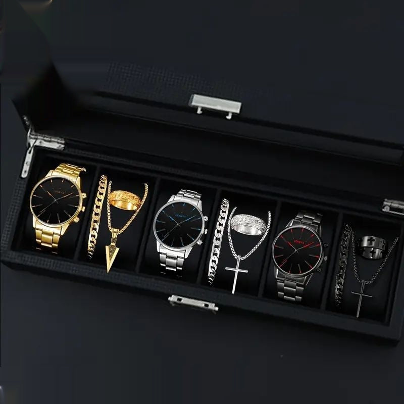 Men's Watches  Fashionable Multi-color Assortment Of Quartz Men's Watches 12-set
