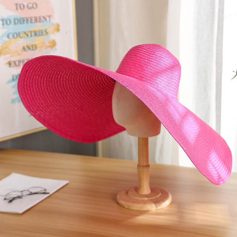 Women's Casual Large Brim Light Board Sunshade Hat