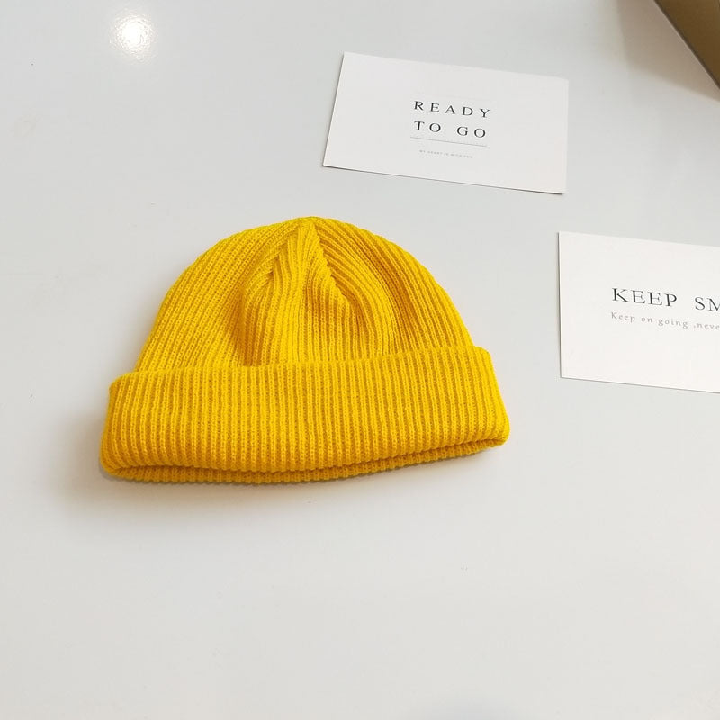Women's Dome Short Knitted Wool Hat