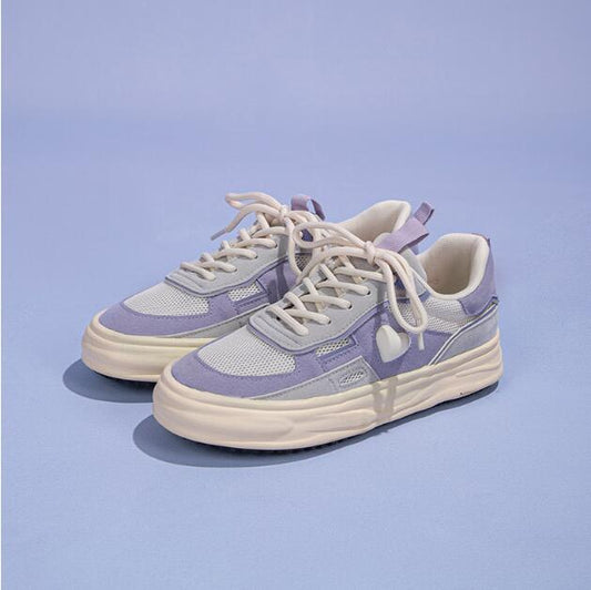 Sweet And Cool Girl Purple Heart Casual Shoes