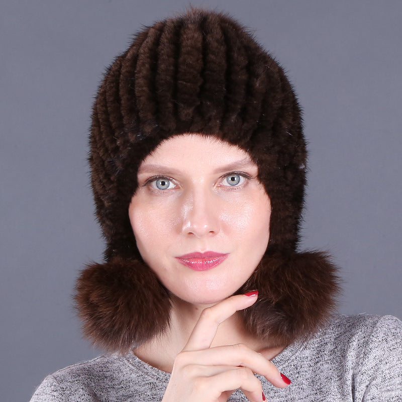 Women's Fashion Simple Warm Fur Hat