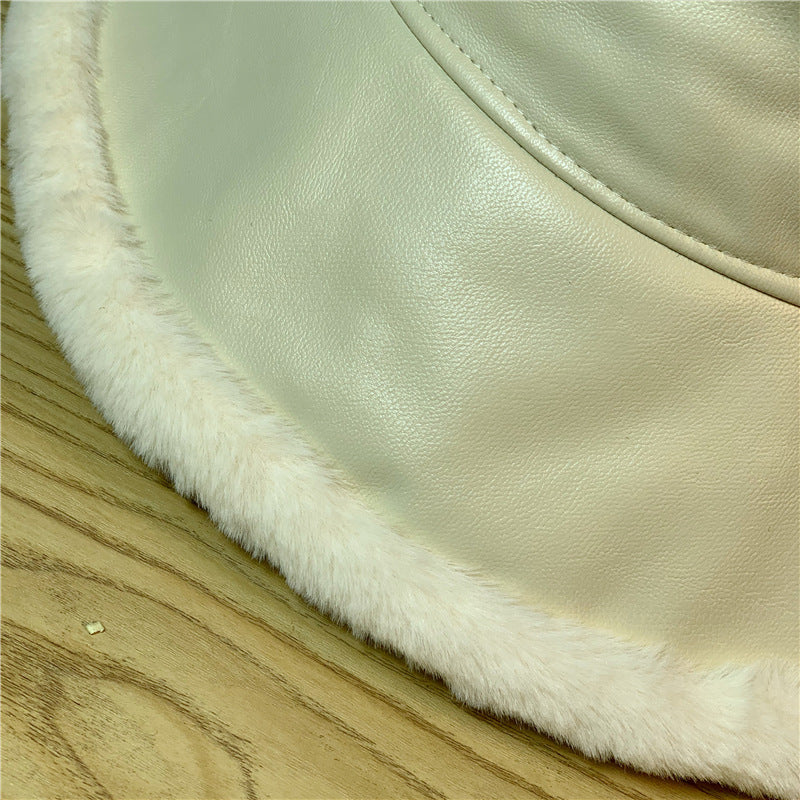Fashion Lamb Fleece Warm Bucket Hat