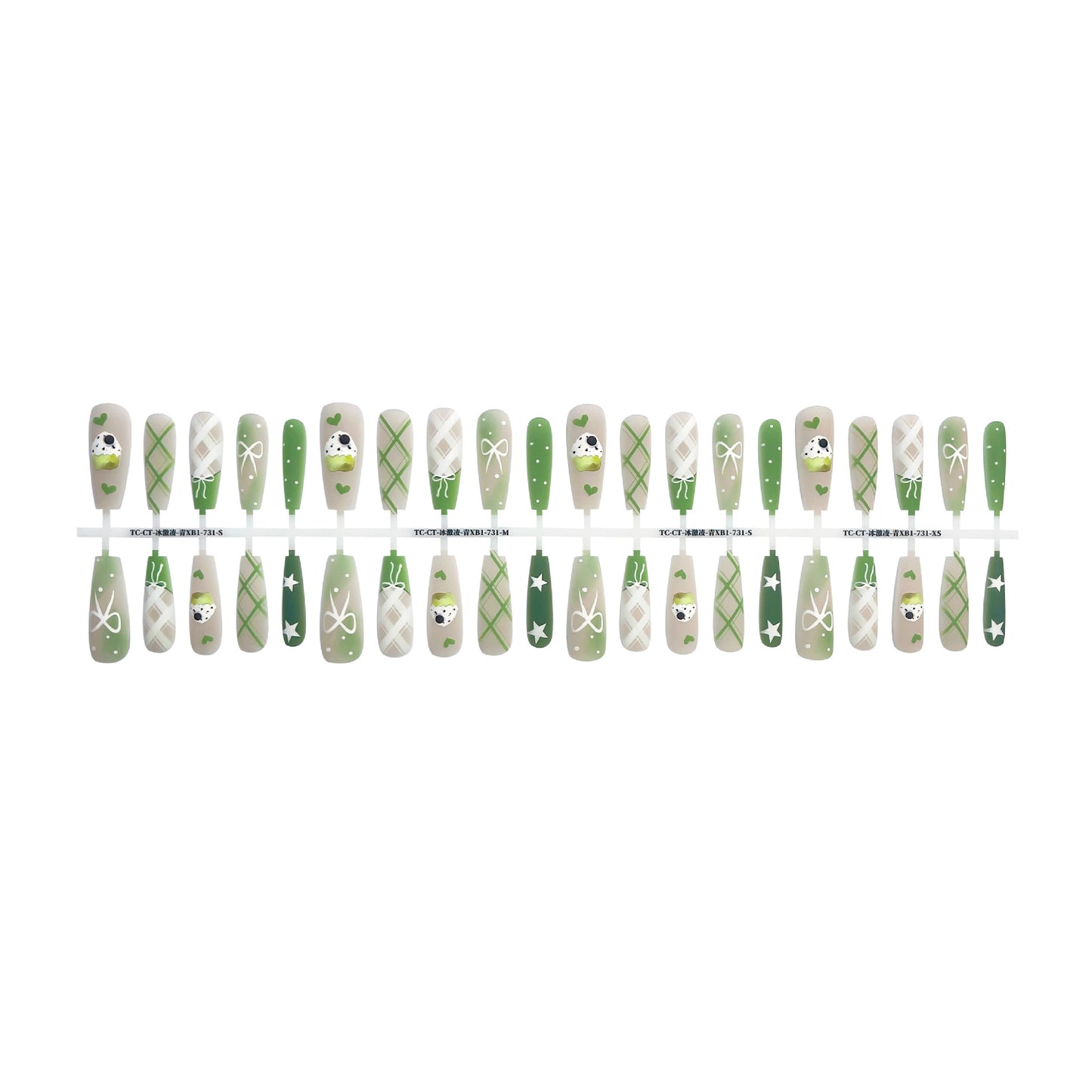 Summer Sweet Cool Ins Style Ice Cream French Glossy Sealing Layer Nail Sticker