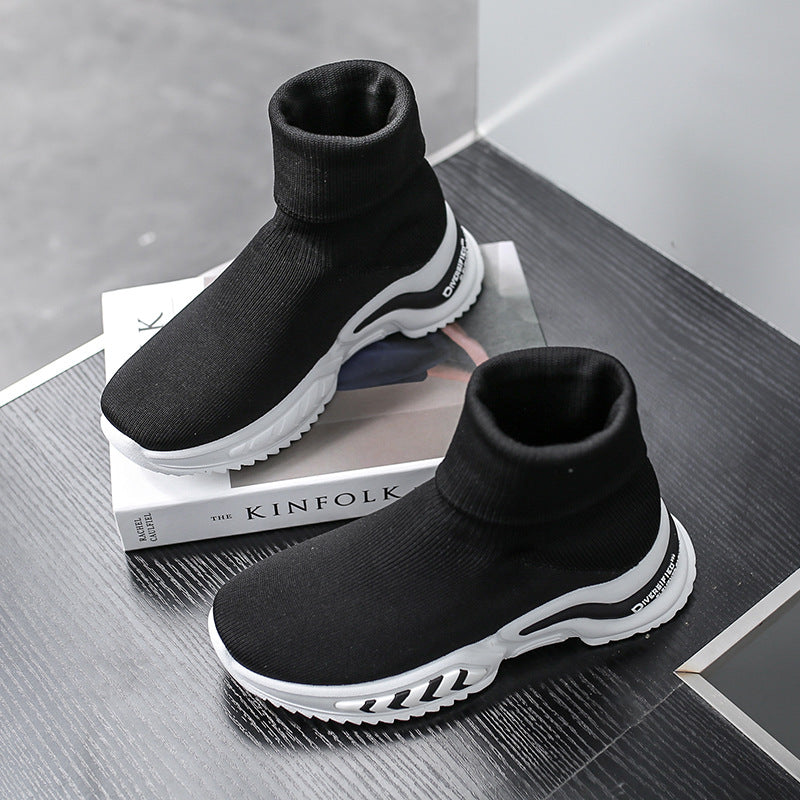 Breathable Single Boots Increase Women's Shoes Thick Sole