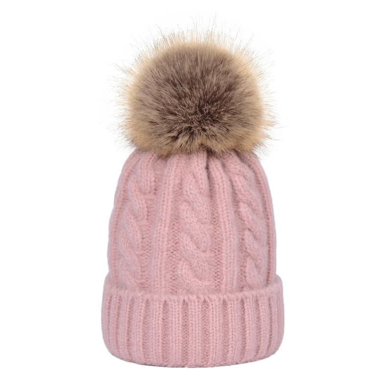 Fashion Hat Women's Autumn And Winter Wool Ball