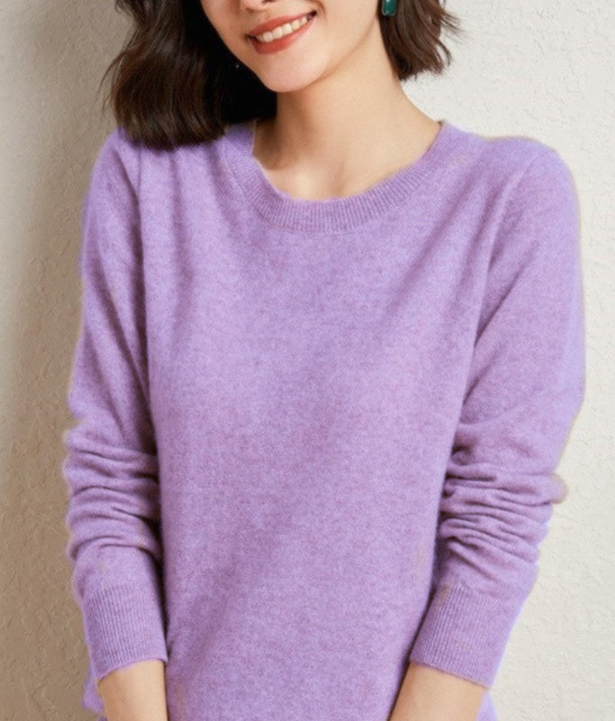 Spring And Autumn New Women's Knitwear Pullover Round Neck Bottoming Shirt
