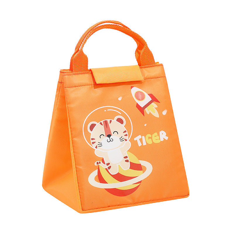 New Cartoon Student Lunch Bag Oxford Cloth Insulation