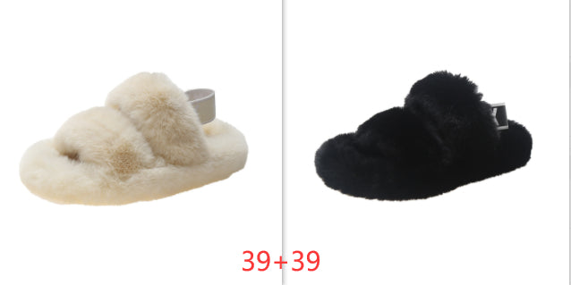 Zenda Vilde Hjemmesko i Pels til Kvinder