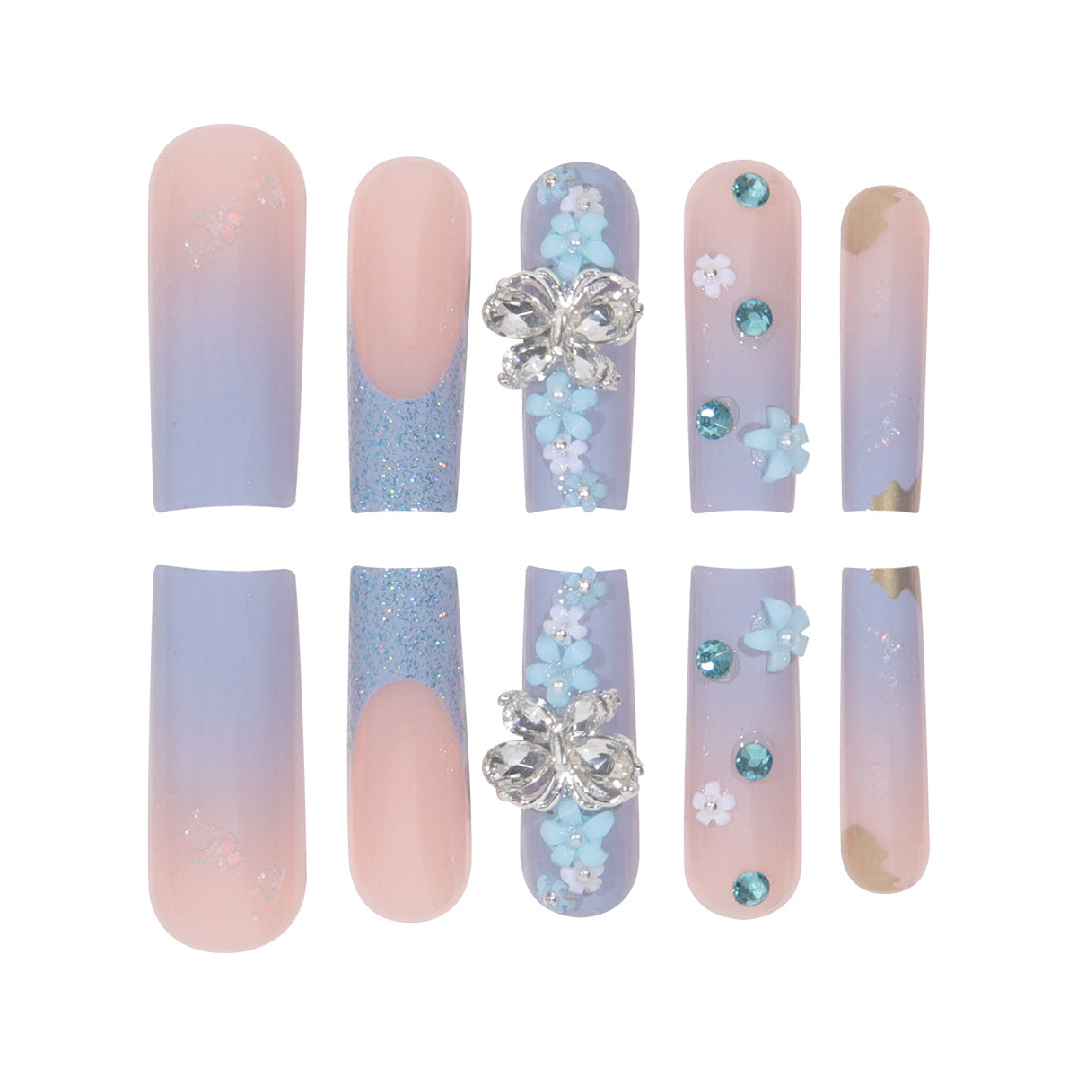 European And American Blue Long Wear Nail Tip
