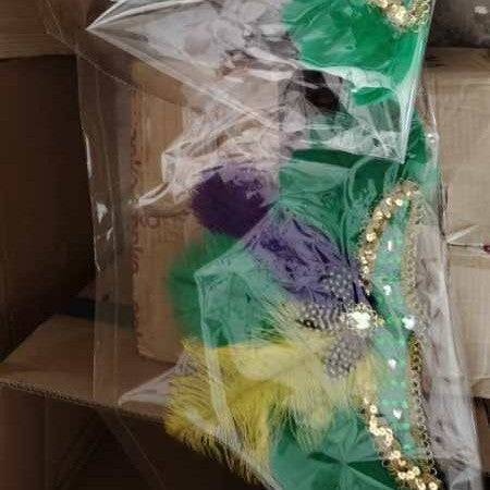 Feather Headdress Stage Performance Headwear Prop Retro Handmade