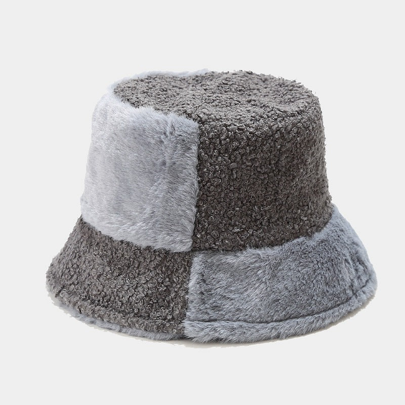 Women's Trendy All-match New Style Stitching Plush Hat