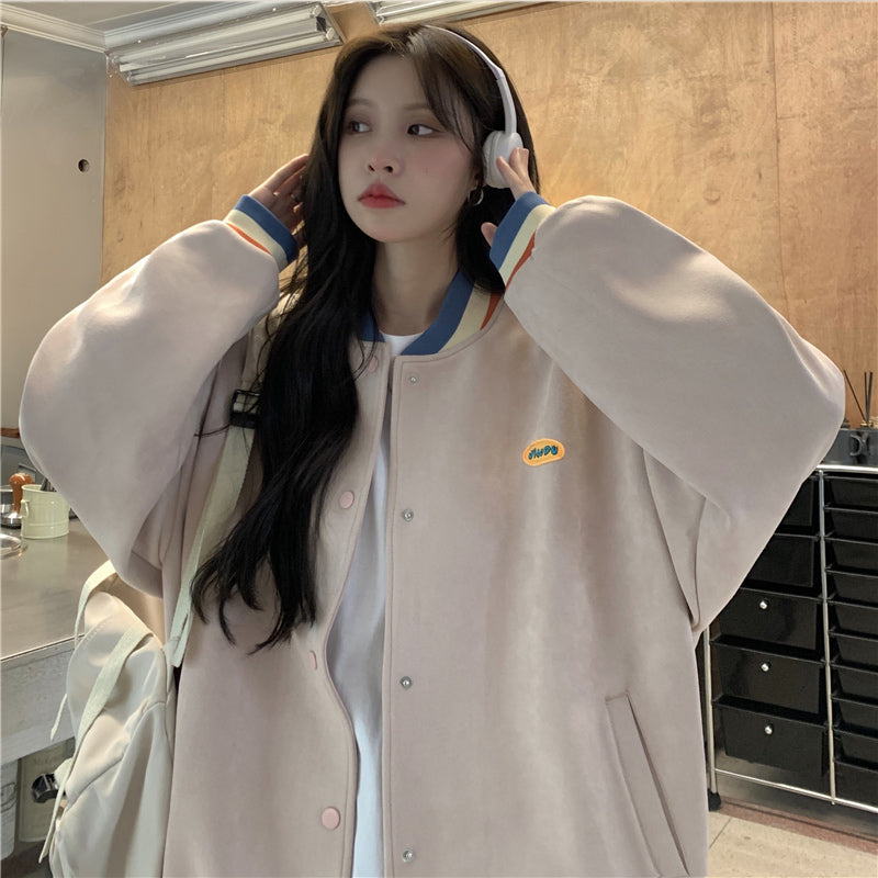 Casual Thin Retro Jacket Girl Spring And Autumn