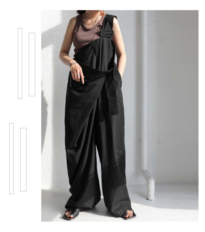 Women's Autumn One-shoulder Fashion Loose Comfortable Jumpsuit