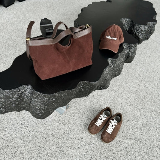 High-grade Portable One Shoulder New Autumn And Winter Matte Leather Simple Tote Bag