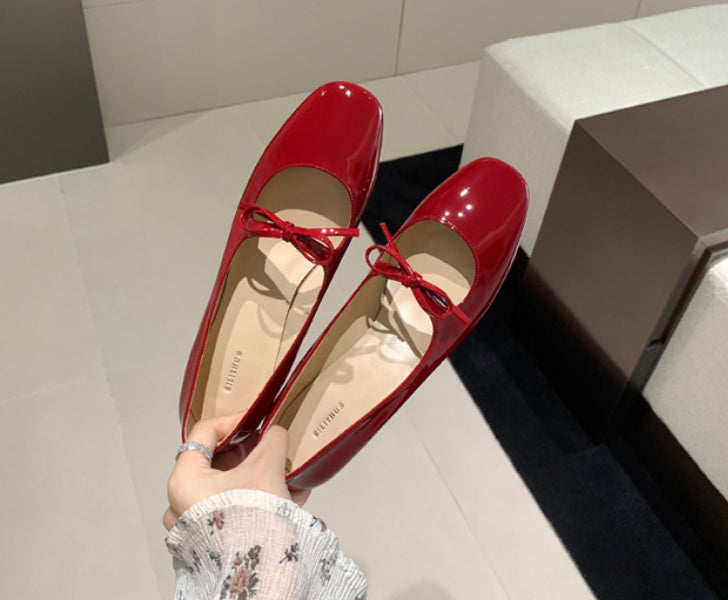 Women's Bow Shallow Mouth Mary Jane Shoes