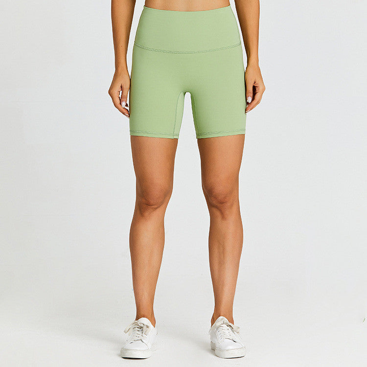 Exercise Without Embarrassment Feel Naked, Scrub And Wear Tight High-waist Yoga Shorts
