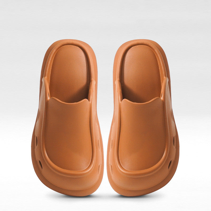 Baotou Thick Bottom Fashion Slippers Outerwear Home Shoes EVA Non-slip Casual Beach Shoes