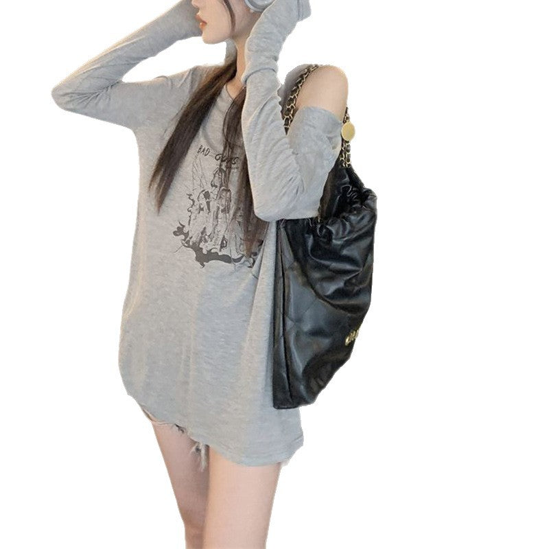 Dame Off-shoulder Langærmet Top