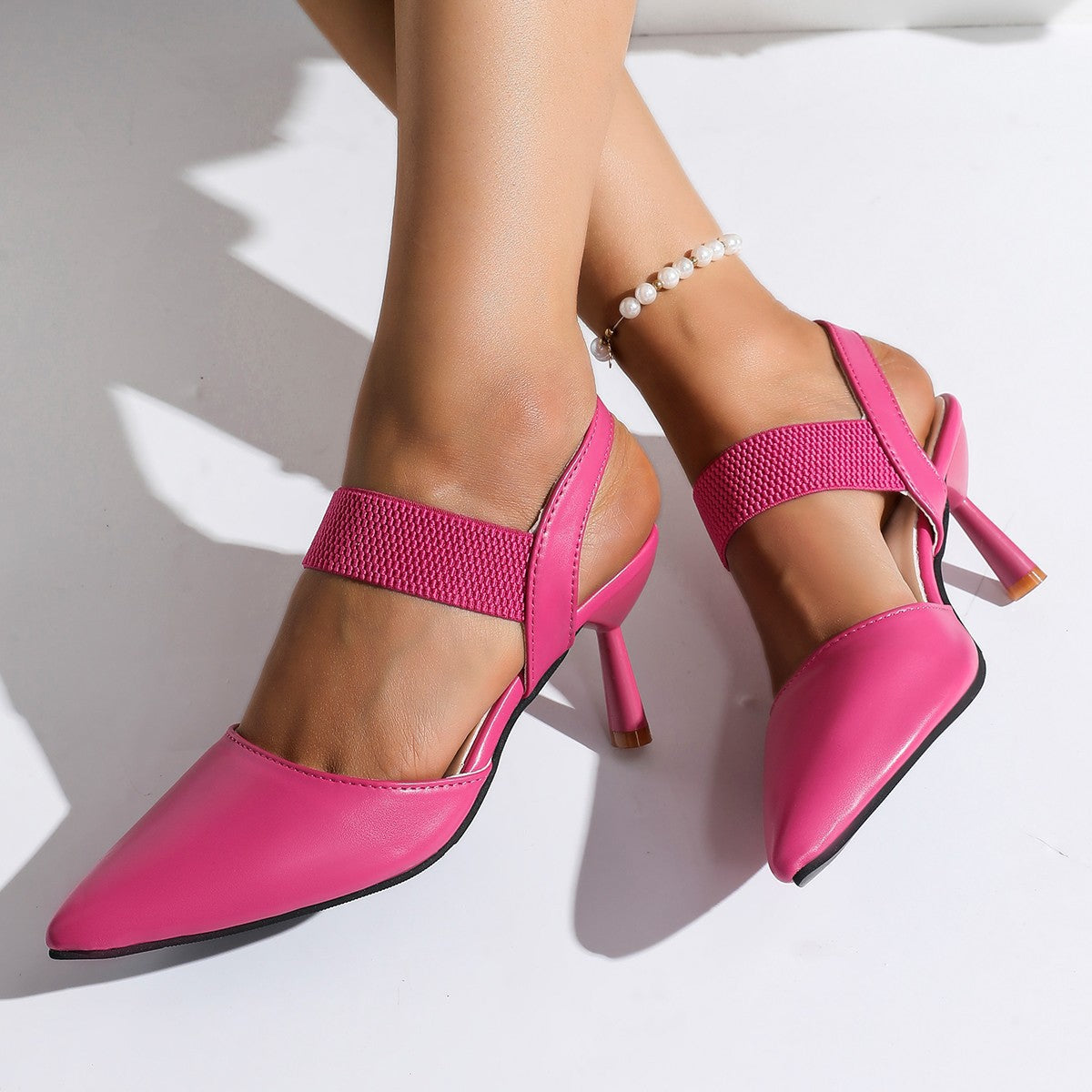 New Pointed Toe Stiletto Slippers Women