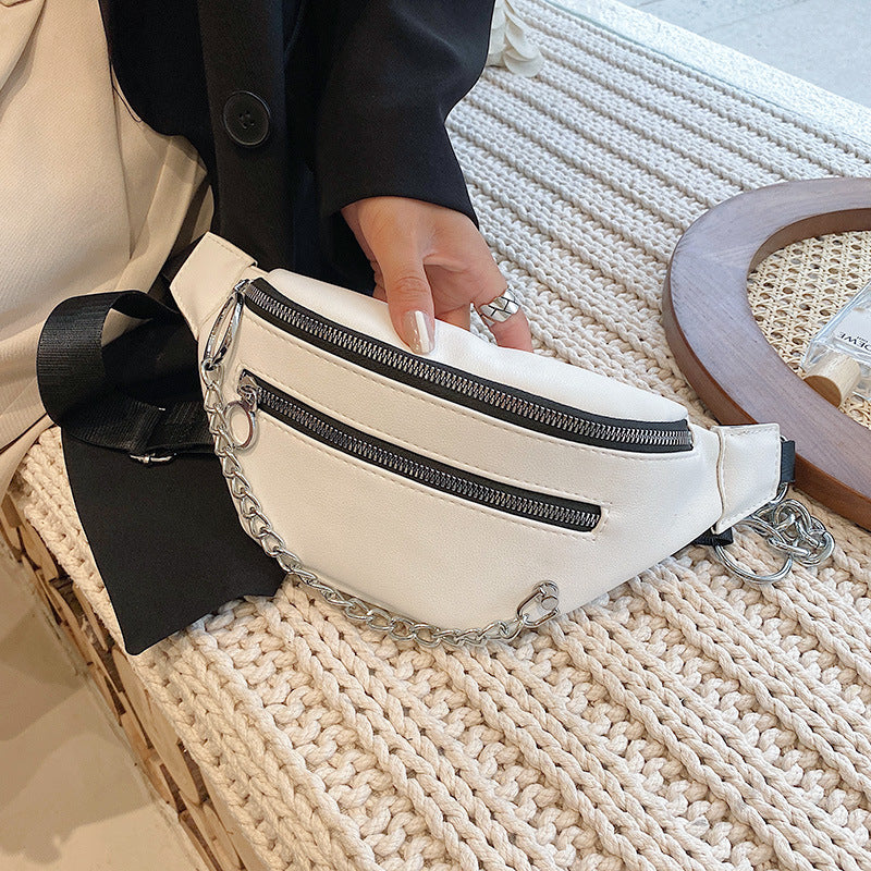 Ladies Personality Chest Bag Simple Crossbody