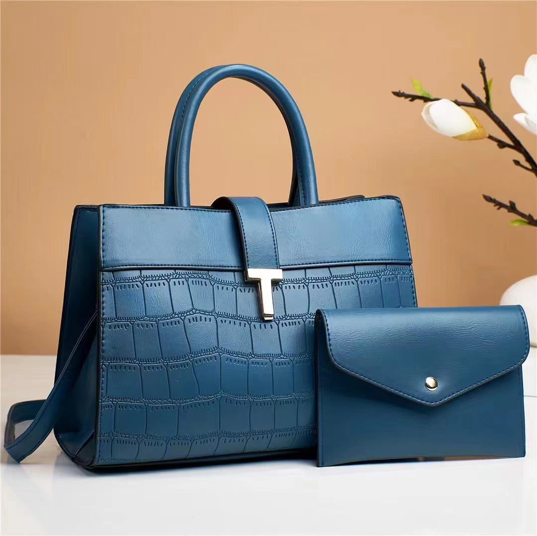Solid Color Fashion Child And Mother Crossbody Bag