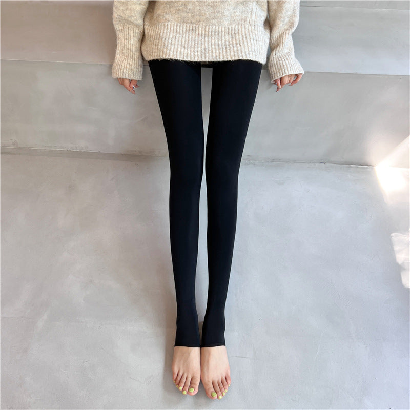Nude One-piece Pants In Flesh Color Single-layer Bare Leg Pantyhose Female Leggings