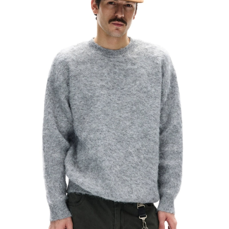 Men's Loose And Versatile Relaxed Laid-back Crewneck Knit Sweater