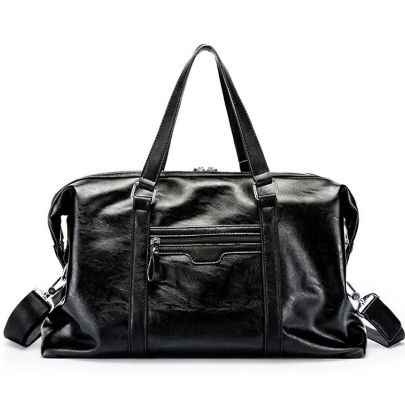 New Men's Trendy Waterproof Leather Fashion Personality Handbag