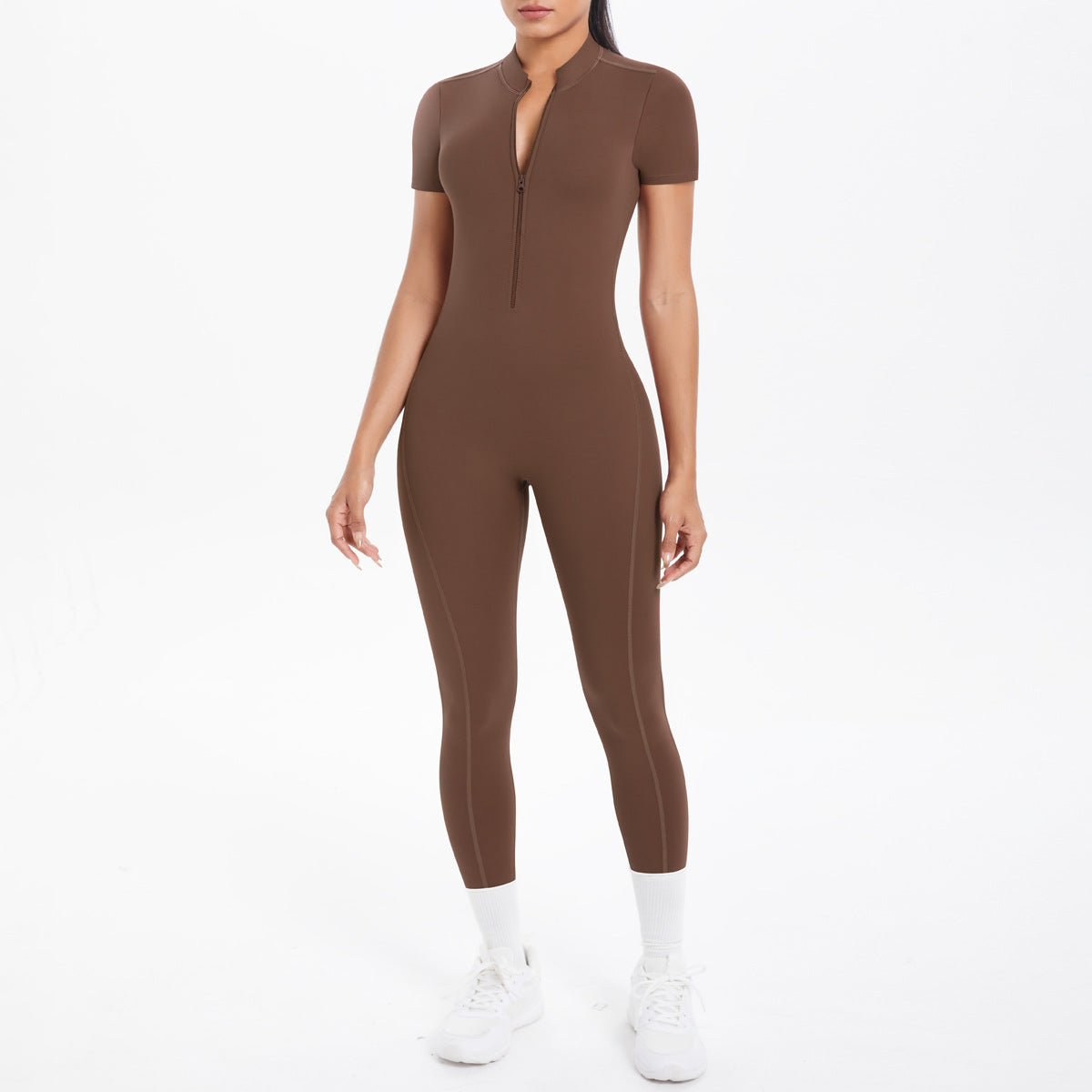 Women's European And American Skinny Hollow-out Short Sleeve Rompers