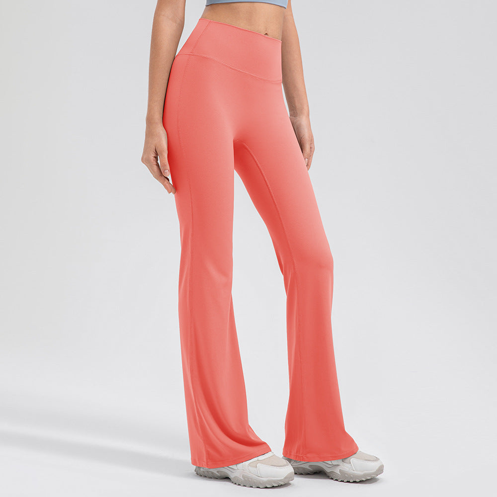 Female High Waisted Hip Lifting Micro Trumpet Yoga Pants