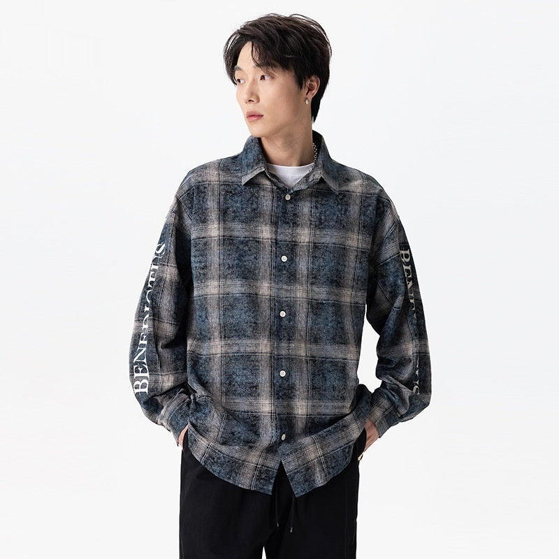 Fashionable Casual Plaid Men's Shirt