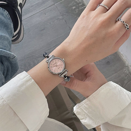 Women's Fashionable All-match Camellia Beaded Watch
