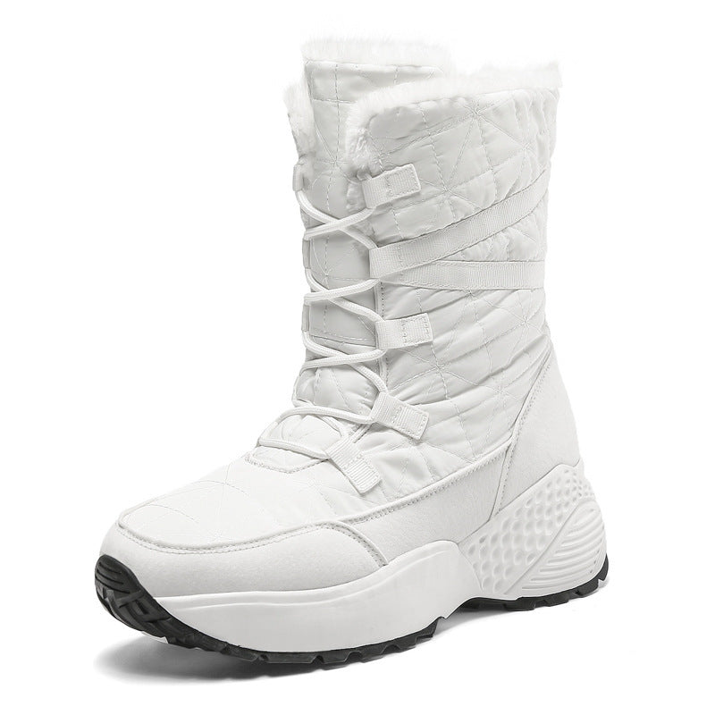 New Women's Thick Plush Velvet Warm Snow Boots
