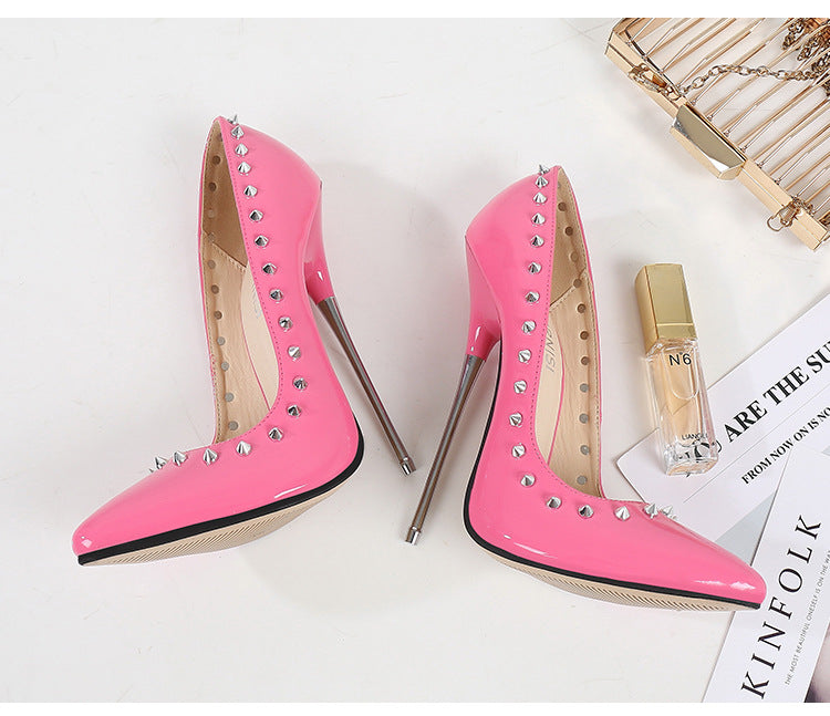 Metal Heel Stiletto High Heels Plus Size Night Club