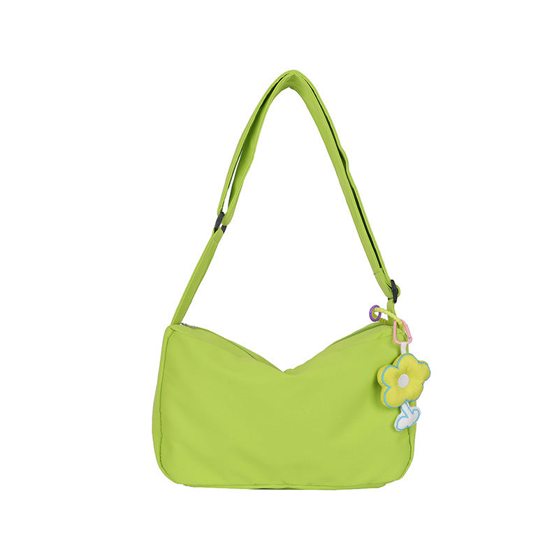 Moderigtig Nylon One Shoulder Ny Enkel Casual Crossbody Taske til Kvinder