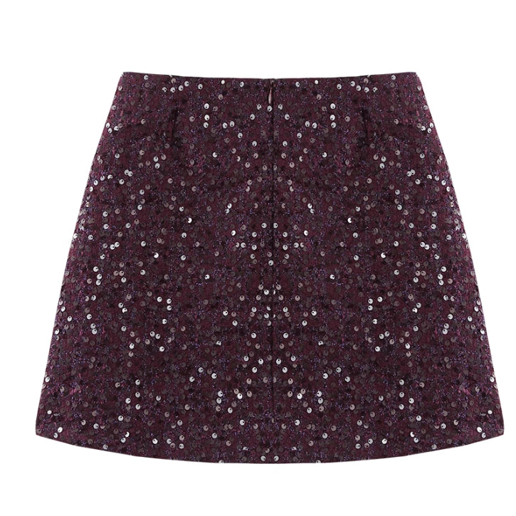 line Small Shiny Skirt