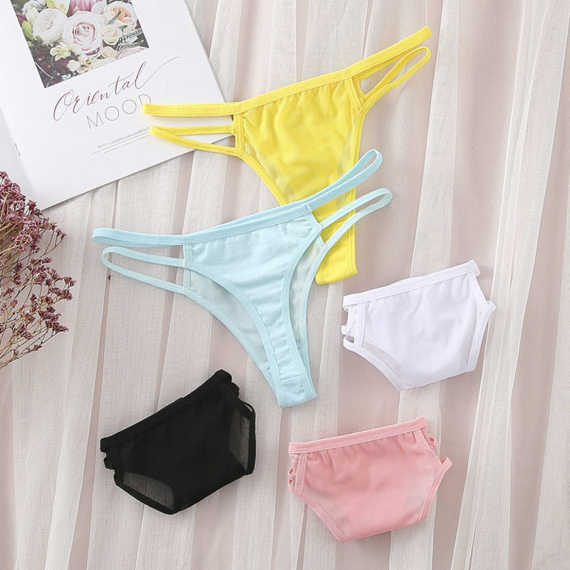 Mesh Breathable Seamless Low Waist Fun Women's Underpants
