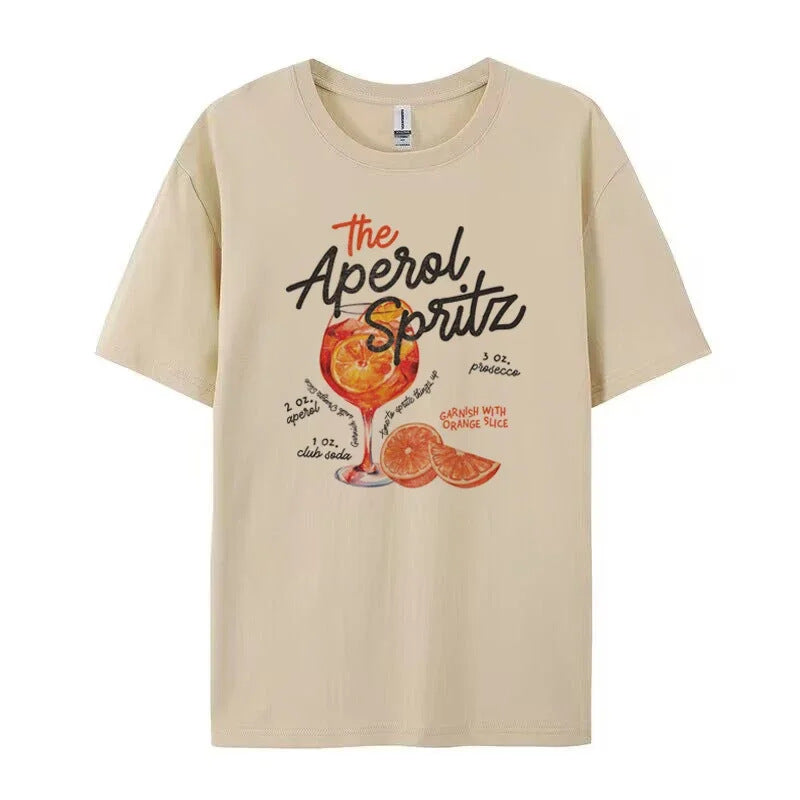 Citrus Cocktail Glass Character T-shirt