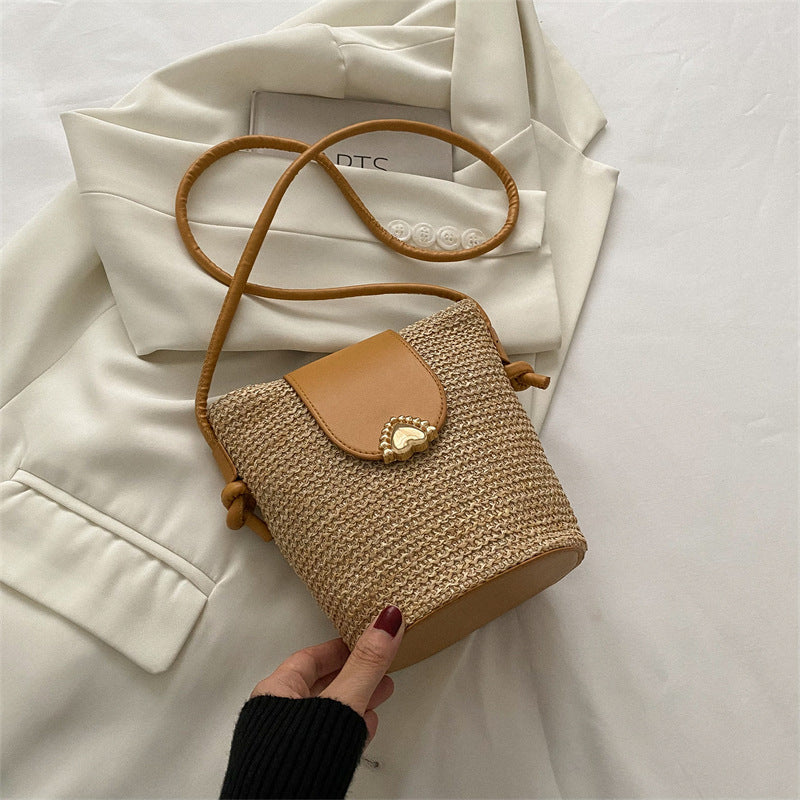 Woven Temperament Bag Popular Straw Weaving