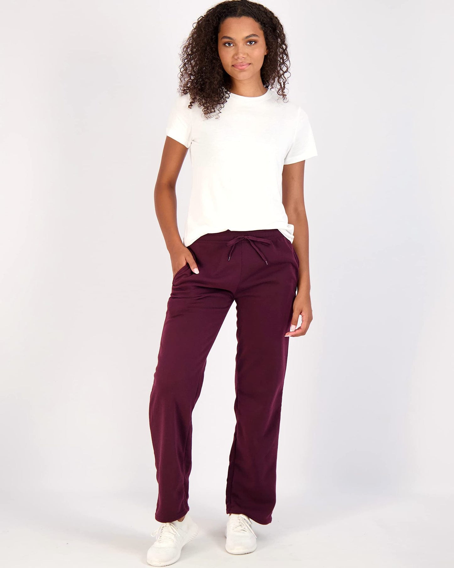 Women's Loose Wool Open Sports Pants