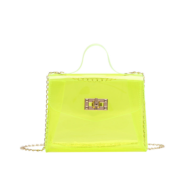 Korean Style Fashion Mini Transparent Crossbody Small Square Bag