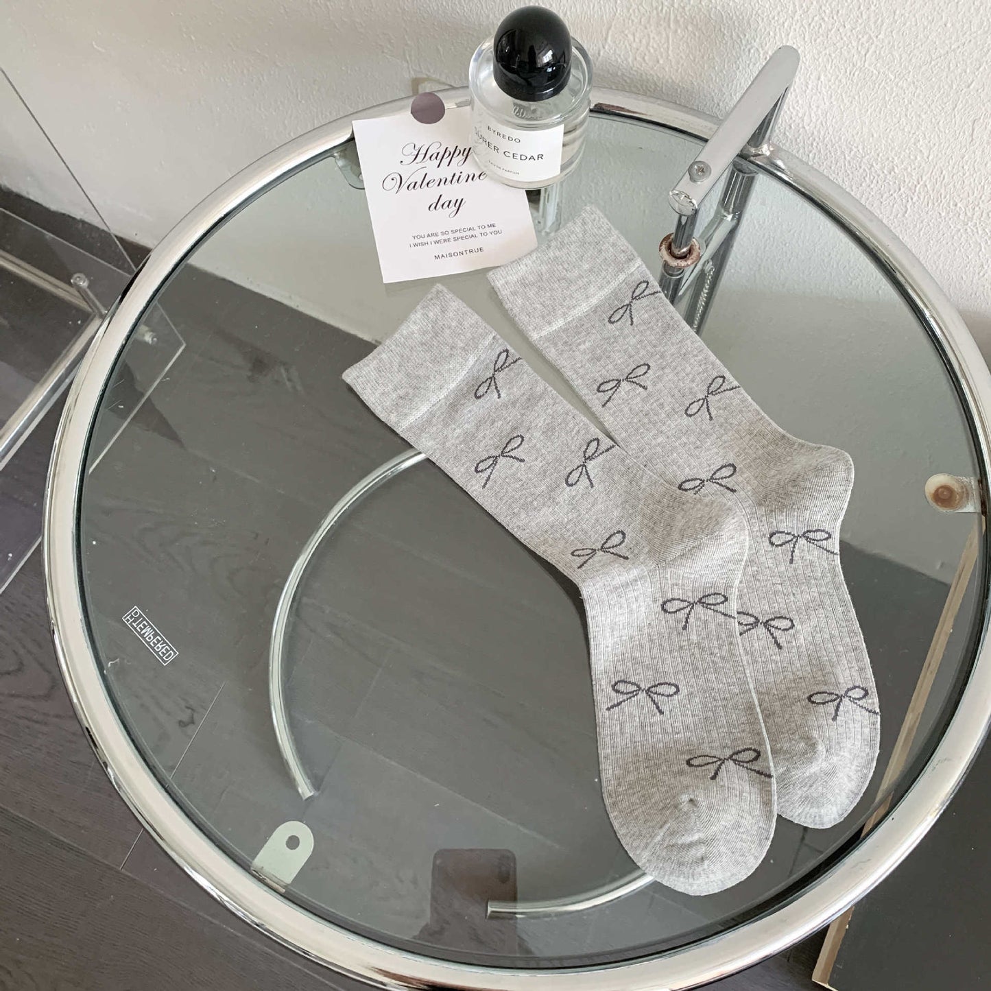 Women's Bowknot Mid-calf Length Loose Socks