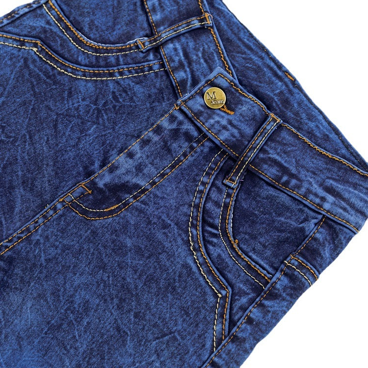 Drenge Flat Stretch Slim Lange Jeans