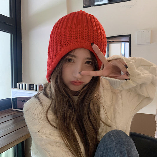Women's Hat Can Be Used To Ski With Fashionable Wool