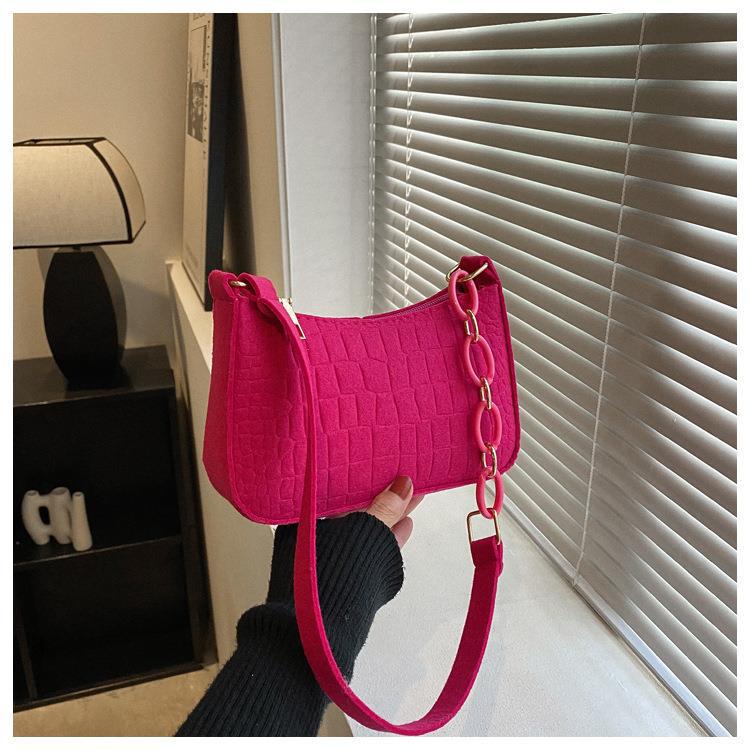 Spring New Fashion Simple Graceful Underarm Handbag High Sense Niche